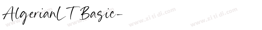 AlgerianLT Basic字体转换